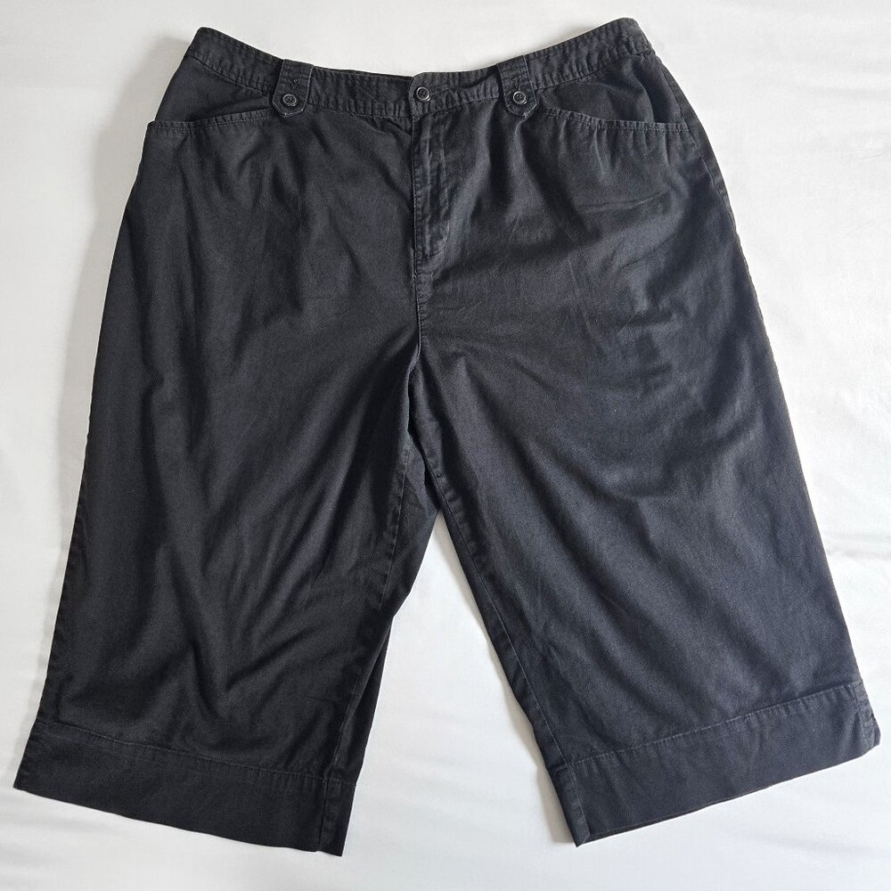 White Stag Black Jorts / Capris, Size 14